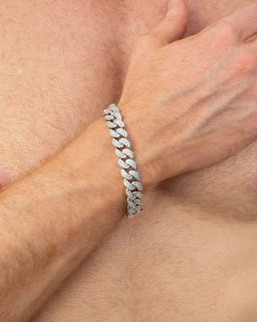 Iced Cuban Bracelet - Fold-Clasp