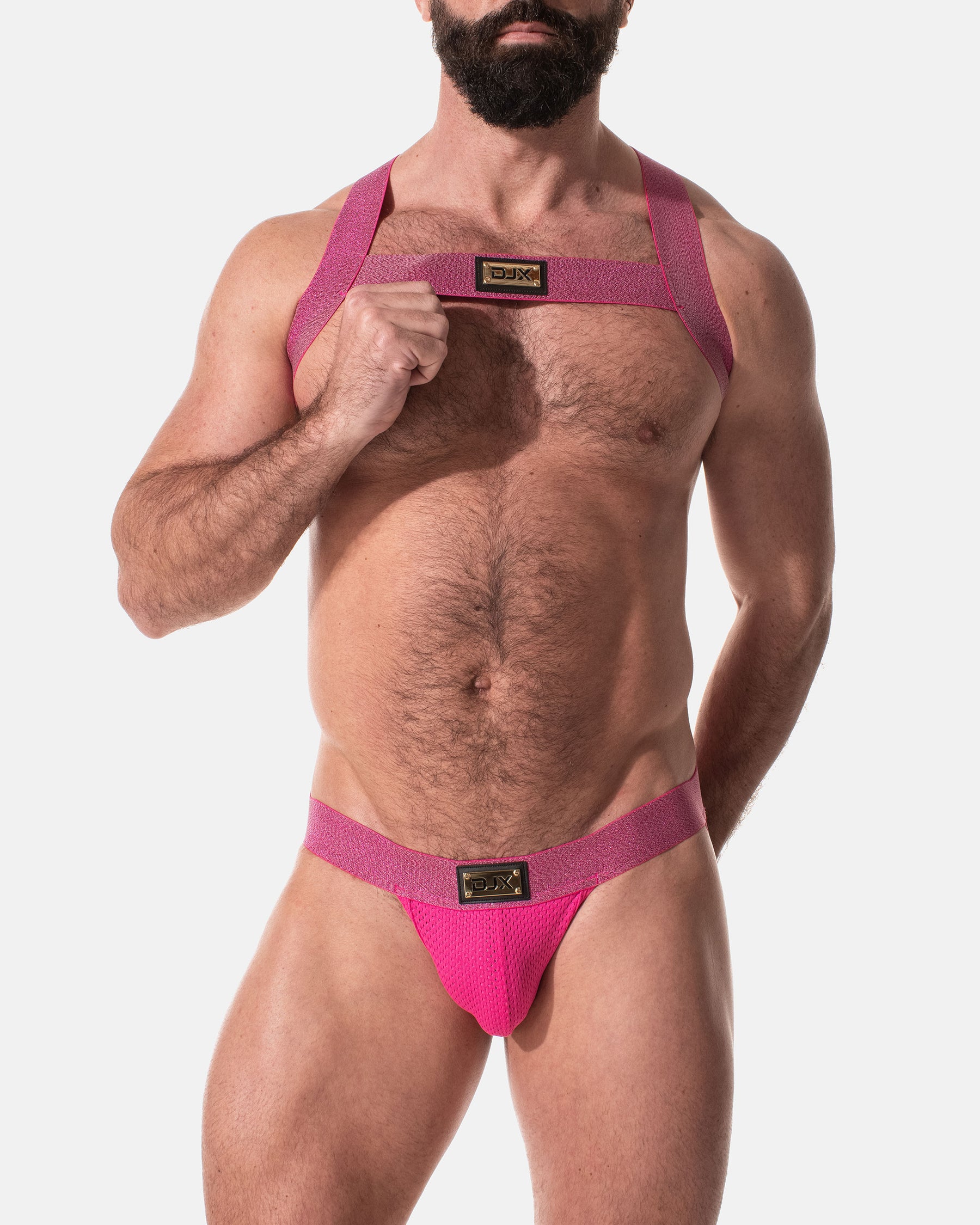 Glitter Trough Harness - Pink