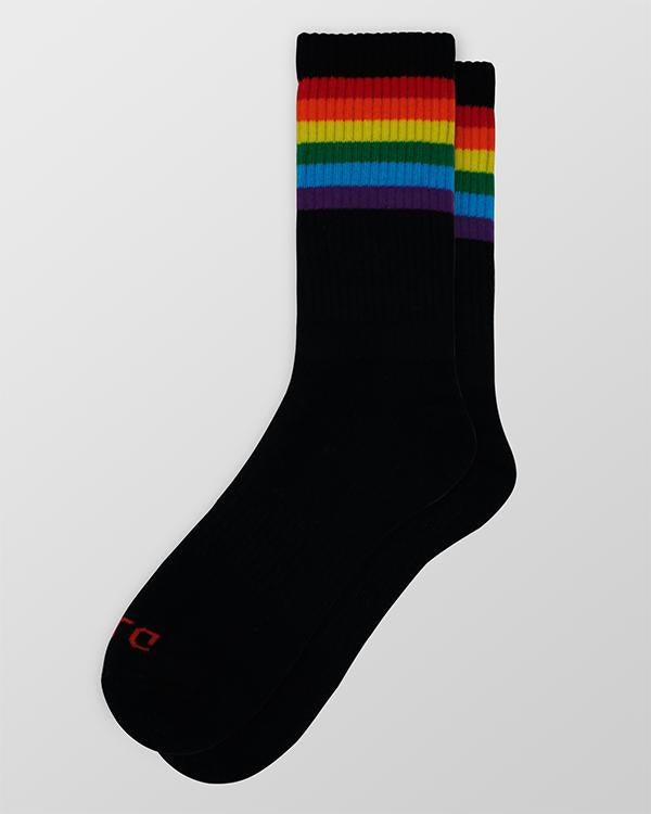 Pride Party Crew Sock - Black